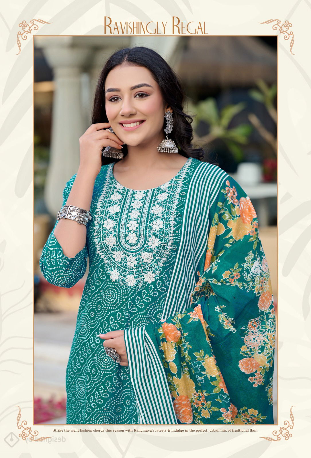 Simuni By Rangmaya Printed Cotton Kurti With Bottom Dupatta Wholesale Market In Surat